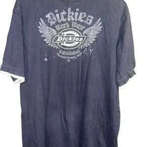 Dickies Men's Dark Blue Graphic Tee flaw